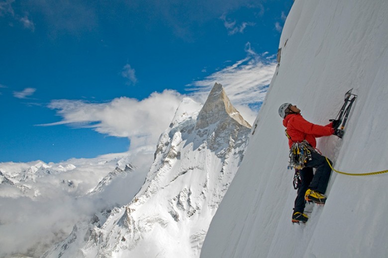 Jimmy Chin in MERU. Courtesy of Music Box Films. Photo by Renan Ozturk.