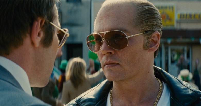 © 2015 WARNER BROS. ENTERTAINMENT INC., CCP BLACK MASS FILM HOLDINGS, LLC, BLACK MASS HOLDINGS, LLC.AND RATPAC-DUNE ENTERTAINMENT LLC. Photo Credit: Courtesy of Warner Bros. Pictures. Caption: (L-r) JOEL EDGERTON as FBI Agent John Connolly and JOHNNY DEPP