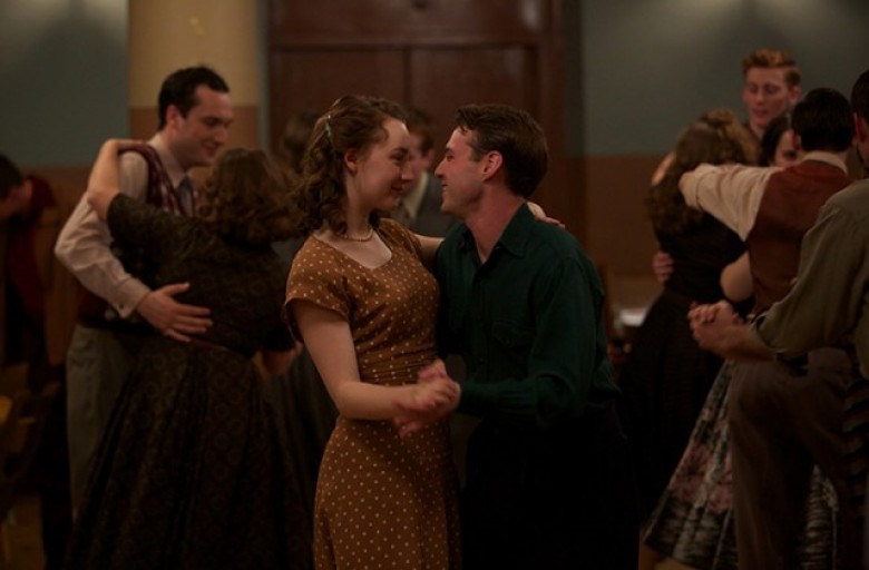 Saoirse Ronan as “Eilis” and Emory Cohen as “Tony” in BROOKLYN. Photo by Kerry Brown. © 2015 Twentieth Century Fox Film Corporation All Rights Reserved