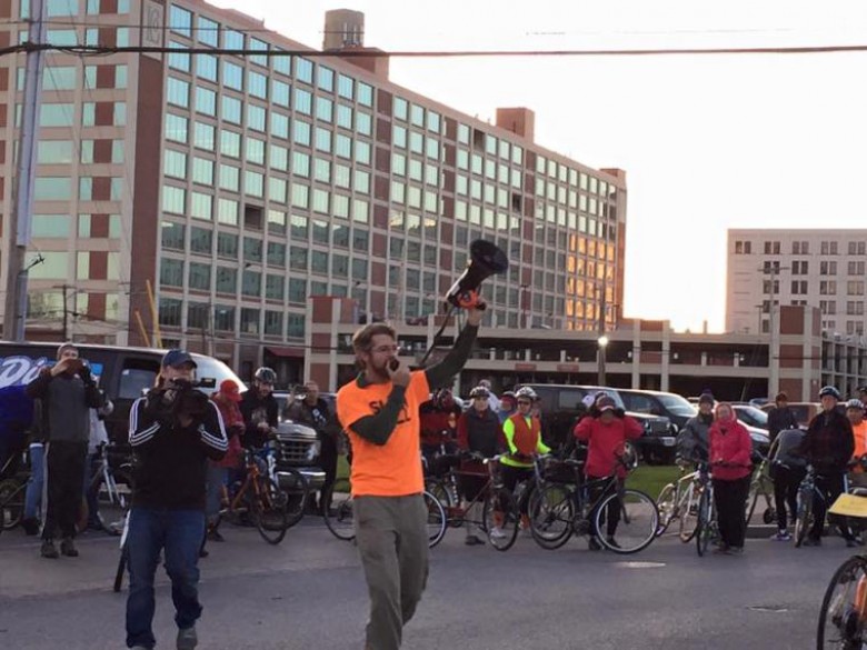 Seamus directing Slow Roll at Larkin Square