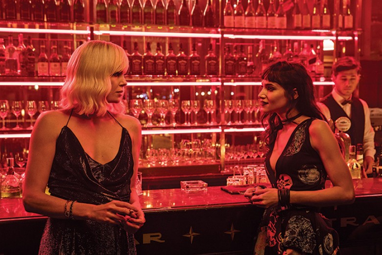 (L to R) Oscar® winner CHARLIZE THERON as Lorraine Broughton and SOFIA BOUTELLA as Delphine Lasalle in “Atomic Blonde.” Theron explodes into summer in a breakneck action-thriller that follows MI6’s most lethal assassin through a ticking time bomb of a cit