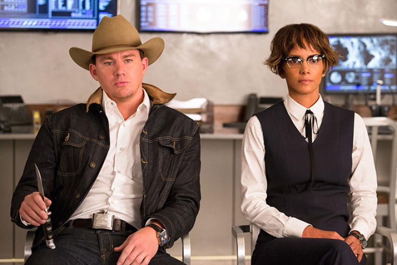 Channing Tatum and Halle Berry in Twentieth Century Fox’s “Kingsman: The Golden Circle,” also starring Colin Firth, Taron Egerton, Julianne Moore, Mark Strong, Elton John, and Jeff Bridges. Photo Credit: Giles Keyte – TM & © 2017 Twentieth Century Fox Fil