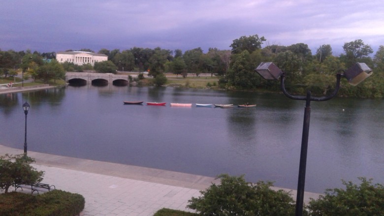 The boats on Hoyt Lake, compliments of Marti Gorman