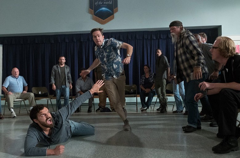 © 2018 WARNER BROS. ENTERTAINMENT INC. Photo Credit: Kyle Kaplan Caption: (Front L-R) JAKE JOHNSON as Randy “Chilli” Cilliano and ED HELMS as Hogan “Hoagie” Malloy in New Line Cinema’s comedy “TAG,” a Warner Bros. Pictures release.