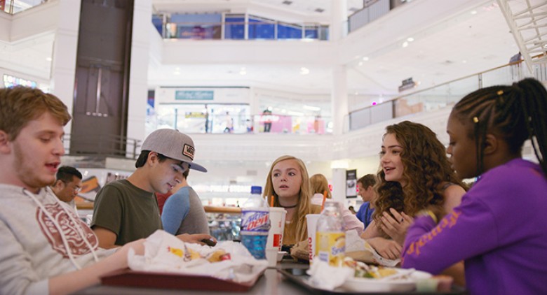 Fred Hechinger, Daniel Zolghadri, Elsie Fisher, Emily Robinson, & Imani Lewis. Courtesy of A24.