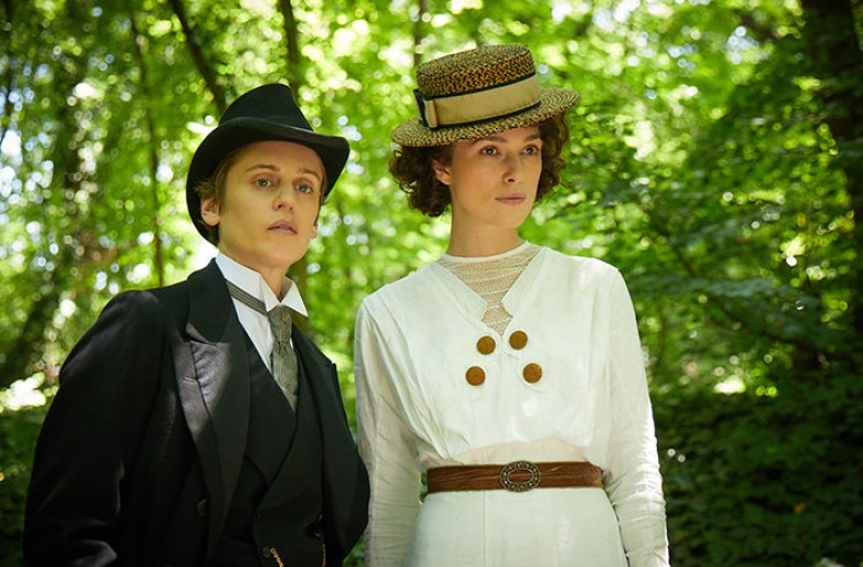 Denise Gough stars as Missy and Keira Knightley as Colette in COLETTE, a Bleecker Street release.