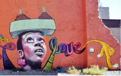 Mural by Chuck Tingley and OGRE  