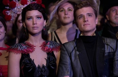 Jennifer Lawrence as Katniss Everdeen & Josh Hutcherson as Peeta Mellark         