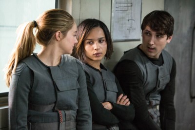 (L-R) SHAILENE WOODLEY, ZOE KRAVITZ and BEN LLOYD HUGHES 