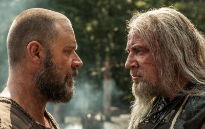 (Left to right) Russell Crowe is Noah and Ray Winstone is Tubal-Cain