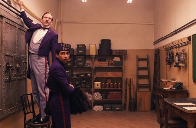 Ralph Fiennes and Tony Revolori in THE GRAND BUDAPEST HOTEL.