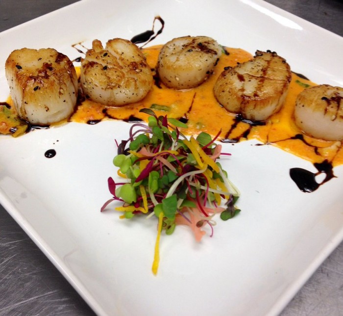 Pan Seared Scallops @ Sato