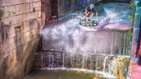 RedBull Pop the Lock: Wakeskating 200-Year-Old River Locks