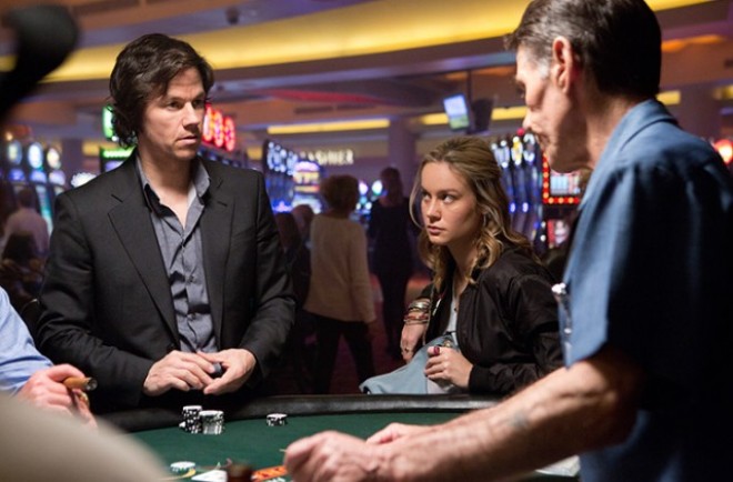 Photo credit: Claire Folger. Left to right: Mark Wahlberg is Jim Bennett and Brie Larson is Amy Phillips in THE GAMBLER, from Paramount Pictures. (c) 2014 Paramount Pictures. All Rights Reserved.