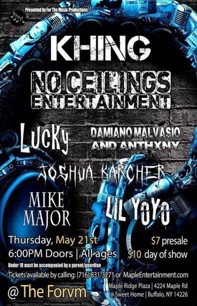 Khing & No Ceilings Entertainment at The Forvm — May 21, 2015