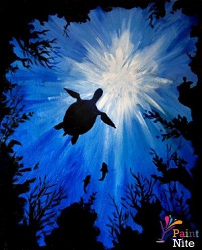 Paint Nite / Sea Turtle at The Forvm — Jun 9, 2015