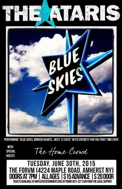 The Ataris "Blue Skies, Broken Hearts...Next 12 Exits" tour at The Forvm — Jun 30, 2015