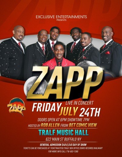 THE ZAPP BAND LIVE IN CONCERT Hosted by Rob Allen (BET COMICVIEW) at Tralf Music Hall — Jul 24, 2015