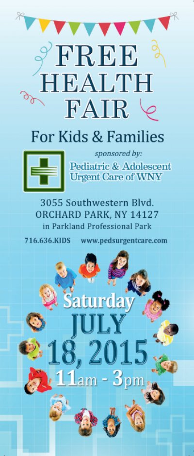 Community Health Fair at Pediatric & Adolescent Urgent Care of WNY — Jul 18, 2015