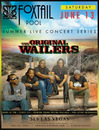 Summer Live Music Series: The Original Wailers at Foxtail Pool at 9993 Alleghany Rd, Darien Center, NY Darien Center, NY 14040 — Jun 13, 2015