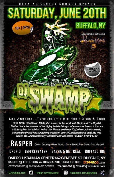 DJ SWAMP at 562 Genesee Street Buffalo, NY 14204 — Jun 20, 2015