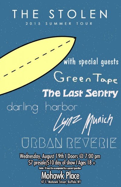 The Stolen w/ Darling Harbor, The Last Sentry, Urban Reverie, Green Tape, & Lynz Munich