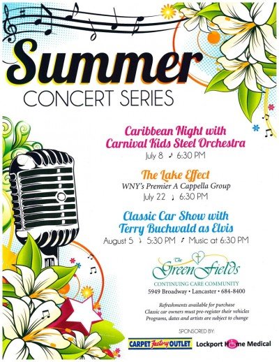 GreenFields Summer Concert Series