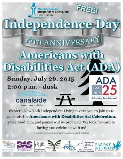 Americans with Disabilties Act (ADA) 25th Anniversary Independence Day Celebration at Canalside Buffalo — Jul 26, 2015