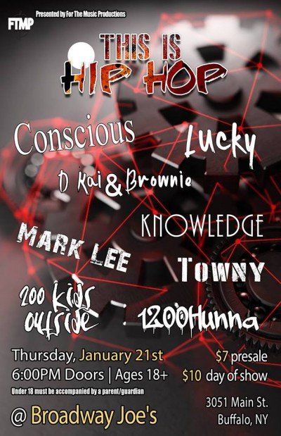 "This Is Hip Hop" feat: Conscious, Mark Lee, Lucky, D Kai & Brownie, Knowledge, Towny, 200 Kids Outside, & 1200Hunna