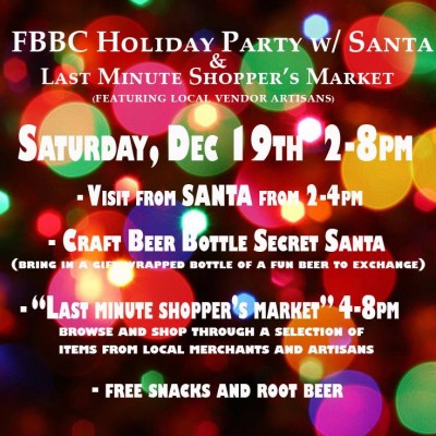 Flying Bison Holiday Party with Santa & Last Minute Market
