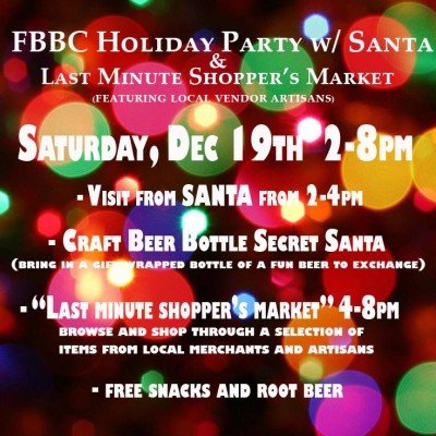 Flying Bison Holiday Party with Santa & Last Minute Market