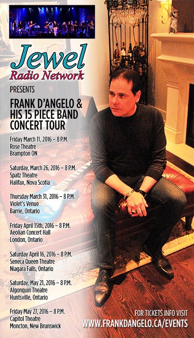 FRANK D'ANGELO at Seneca Queen Theatre — Apr 16, 2016