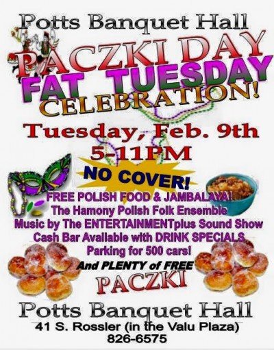 Paczki Day Fat Tuesday Celebration — Feb 9, 2016