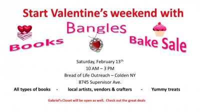 Book, Bake and Bangle Sale