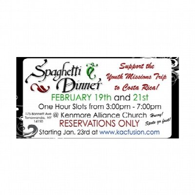 Spaghetti Dinner for Costa Rica Trip 2016