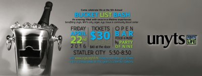 Bucket List Bash 2016 — Apr 22, 2016