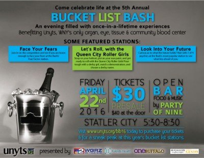 Bucket List Bash — Apr 22, 2016