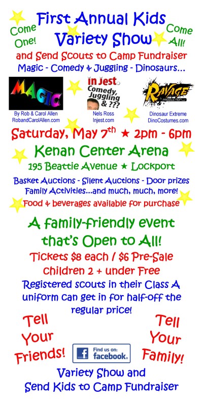 1st annual kids variety show and fundraiser