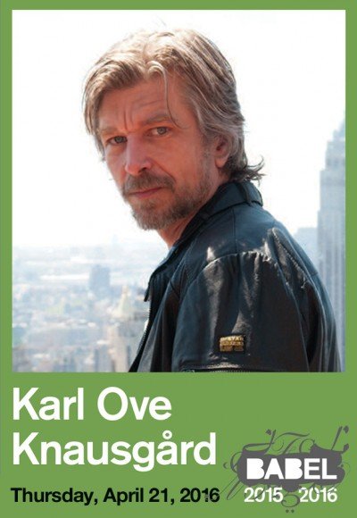 Babel: Karl Ove Knausgård at Kleinhans Music Hall — Apr 21, 2016