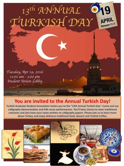 13th Annual Turkish Day — Apr 19, 2016