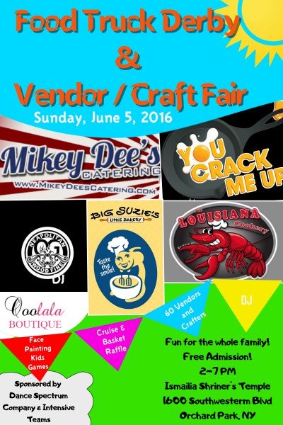 WNY Food Truck Derby, Vendor & Craft Show — Jun 5, 2016
