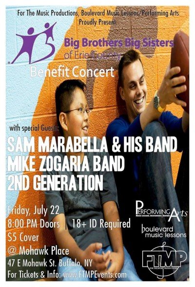 Big Brothers Big Sisters Benefit Concert at Mohawk Place — Jul 22, 2016