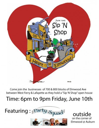 Heart of Elmwood Sip & Shop — Jun 10, 2016