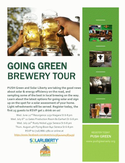 GOING GREEN Brewery Tour Launch — Jun 22, 2016