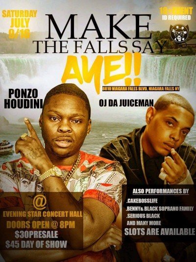 "Make The Falls Say AYE!!!" with O.j Da Juiceman — Jul 9, 2016