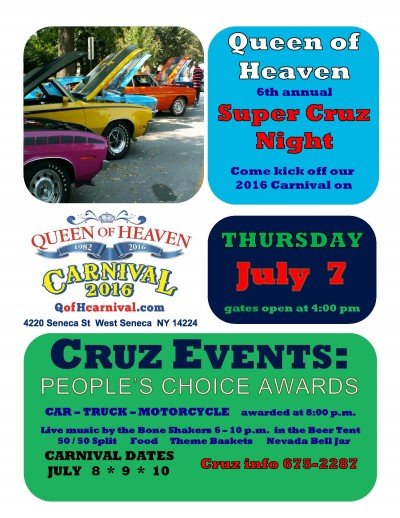 Cruz Night @ Queen of Heaven Carnival — Jul 7, 2016