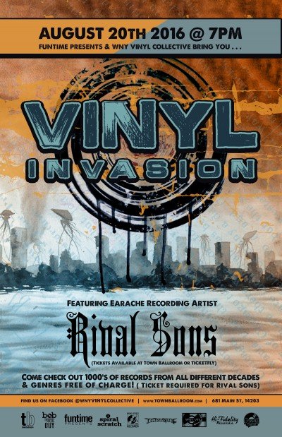 Vinyl Invasion Buffalo's Night Time Record Show with Rival Sons