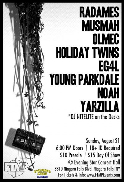 Radames, Musmah, OLMEC, Holiday Twins, EG4L, Young Parkdale, NOAH, & Yarzilla