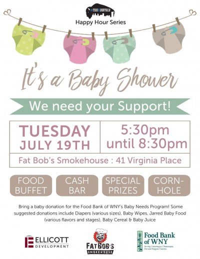 Happy Hour Baby Shower at Fat Bob's Smokehouse — Jul 19, 2016