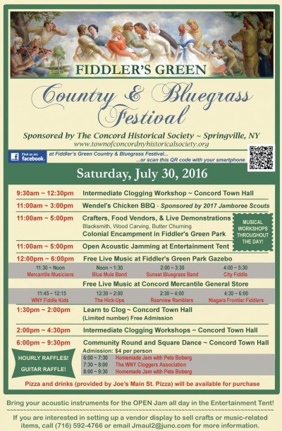 Fiddler's Green Country and Bluegrass Festival — Jul 30, 2016